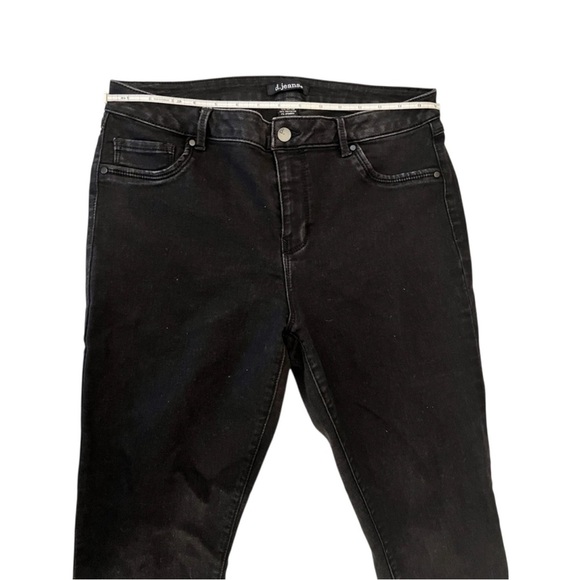 d. jeans Black Denim Skinny Jeans, size 14 - Picture 4 of 10